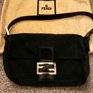 Vintage Fendi Signature Monogram Shoulder Bag